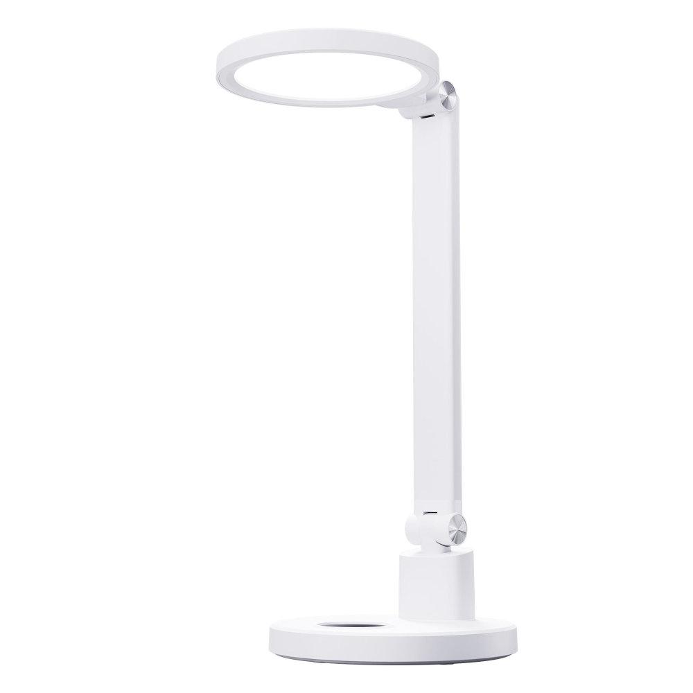 Edge-Lit Full-Spectrum LED Desk Lamp | RA90/RG0 Certified, 3 Modes & 5-Level Dimming | Eye-Care Study/Office Light with USB-C
