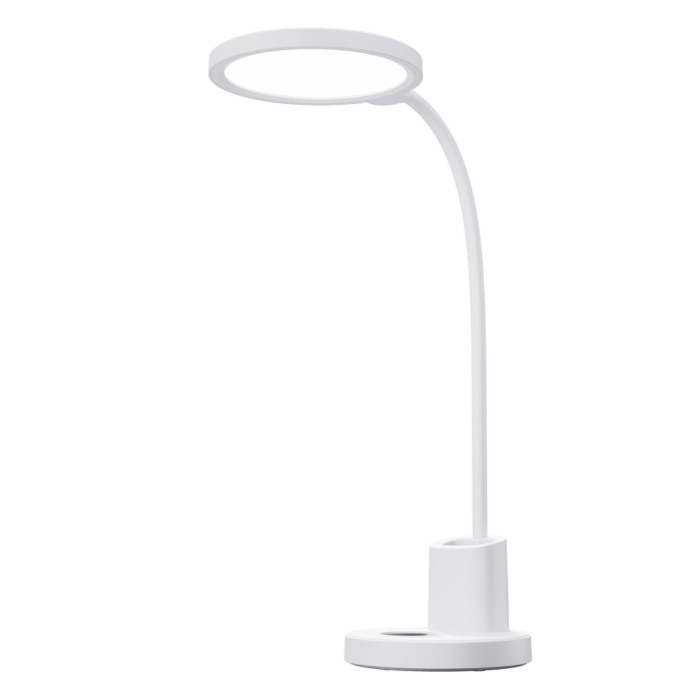 Flexible Gooseneck LED Desk Lamp | RA90/RG0 Certified, 3 Modes & 5-Level Dimming | Full-Spectrum Study Light with Pen Holder & USB-C