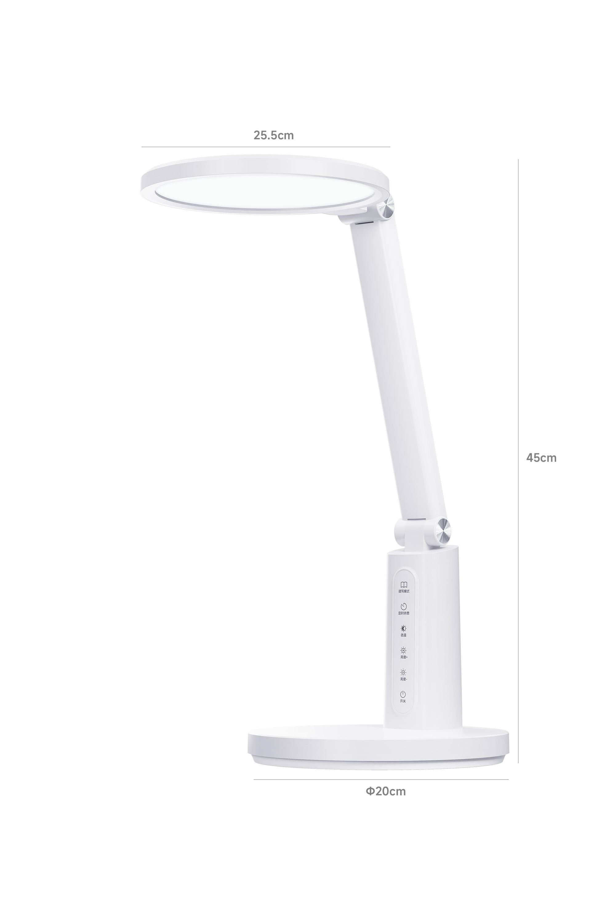 Foldable Full-Spectrum LED Desk Lamp | RA90/RG0 Certified, Timer & Reading Modes, 10-Level Brightness | Eye-Care Study/Office Light with Touch Controls