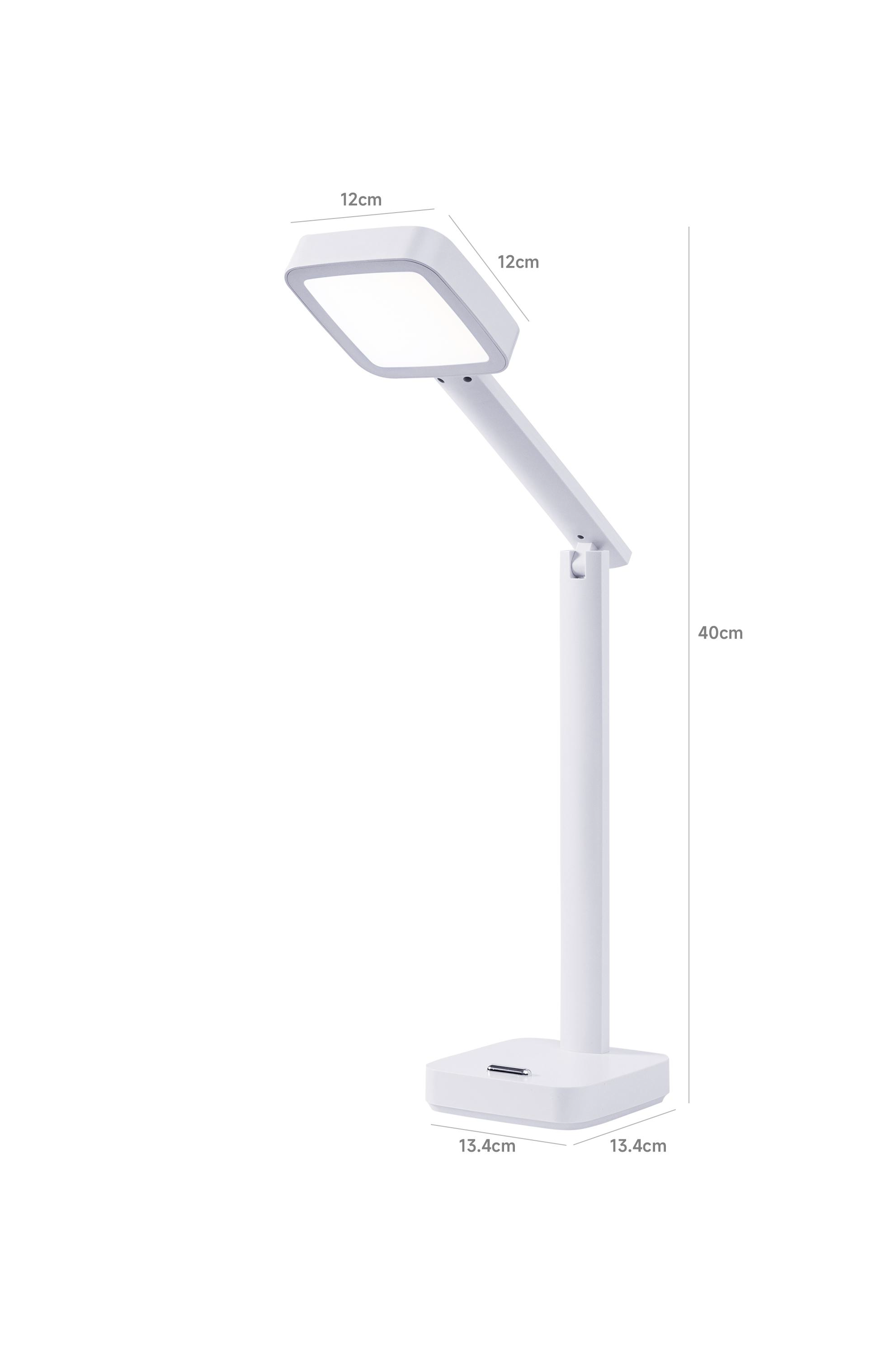Rechargeable Foldable Full-Spectrum LED Desk Lamp | RA90/RG0 Certified, 3 Modes & Stepless Dimming | Eye-Care Study/Office Light