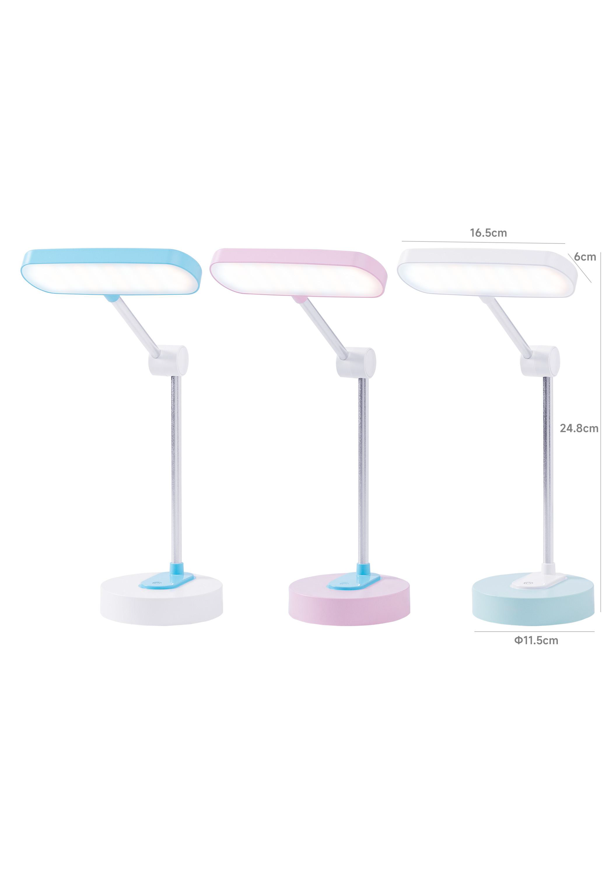 Rechargeable Ultra-Light Foldable LED Desk Lamp | RA90/RG0 Certified, 251 Lumen, 3 Modes & Stepless Dimming | Eye-Care Portable Study/Bedside Light