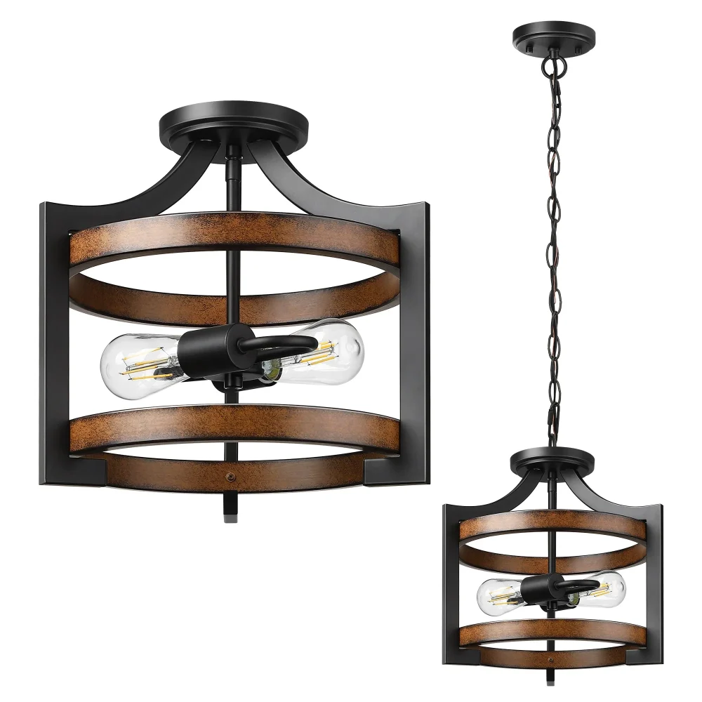 farmhouse ceiling light 2-pack