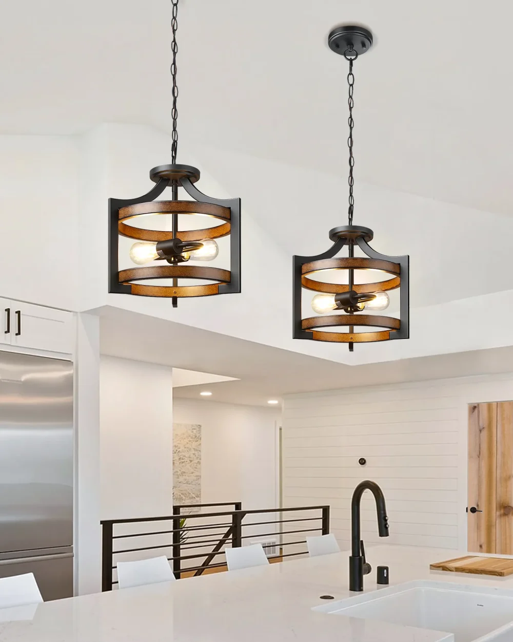 2-Pack Semi Flush Mount Ceiling Light
