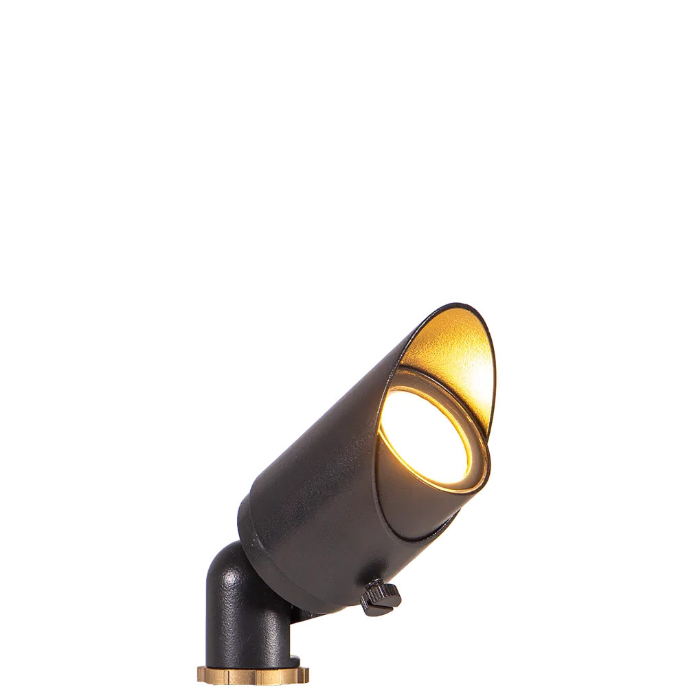 Mini Brass Spotlight in Black Onyx