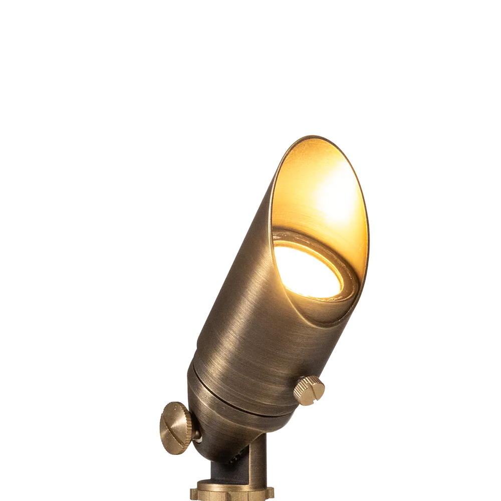 Mini Brass Spotlight in Antique Bronze