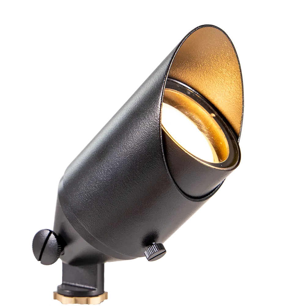 Cast Brass Black Onyx Adjustable Spotlight