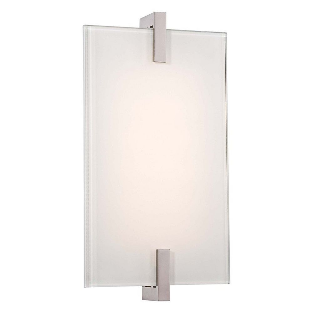 Hooked 30-Light Polished Nickel LED Wall Sconce