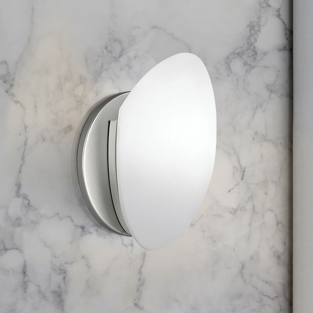 Swiss Passport 14-Inch Brushed Nickel LED Wall Sconce