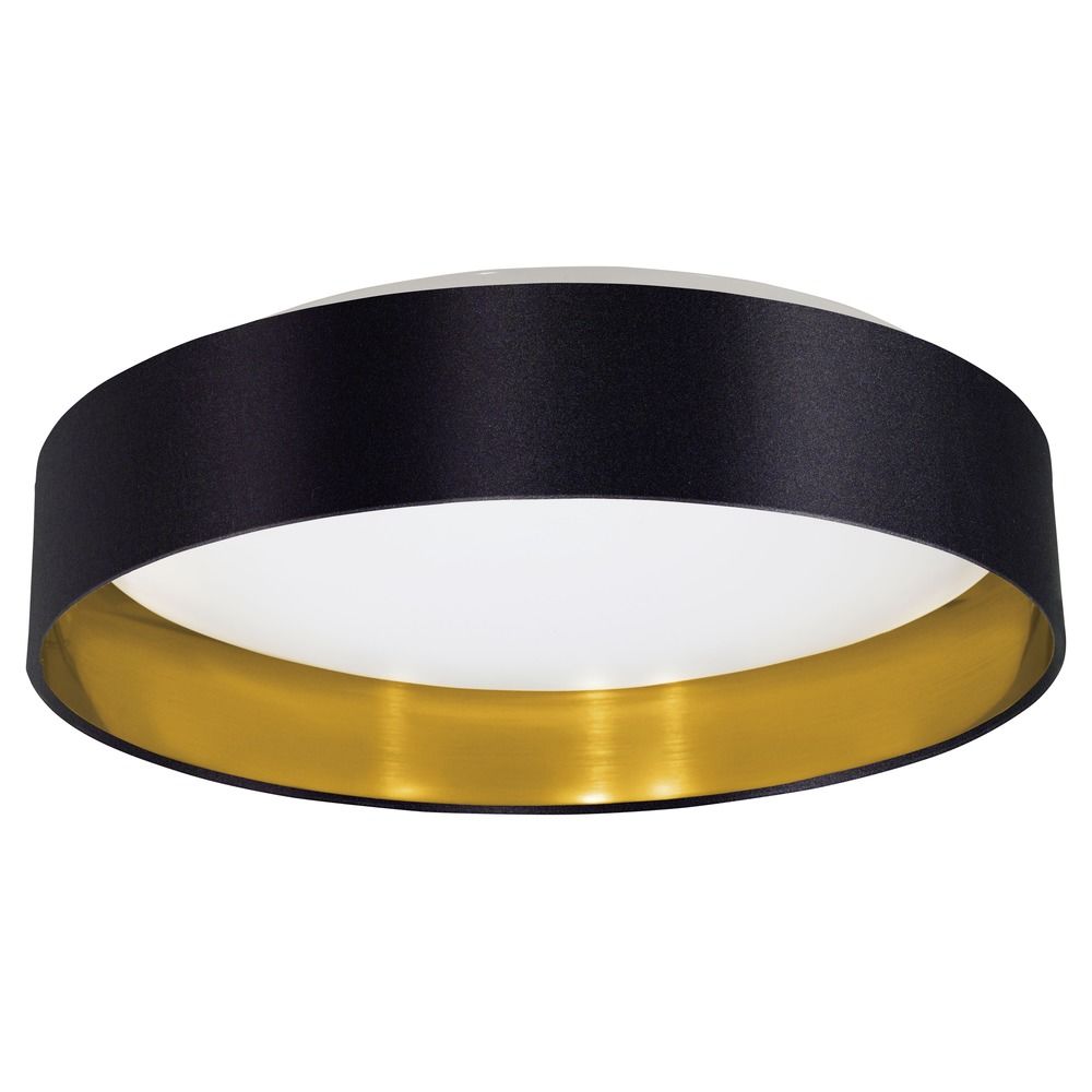 Black & Gold LED Flush Mount
