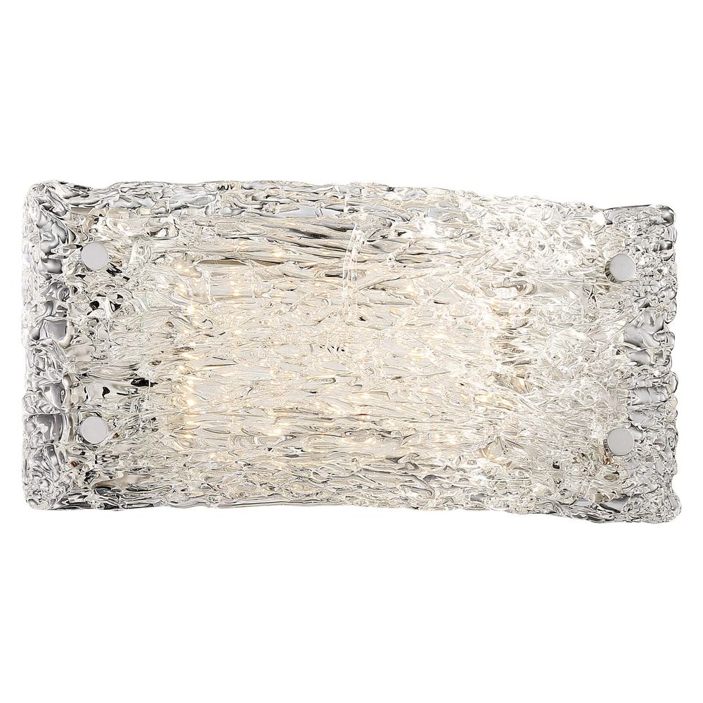 Forest Ice 12-Inch Chrome LED Wall Sconce