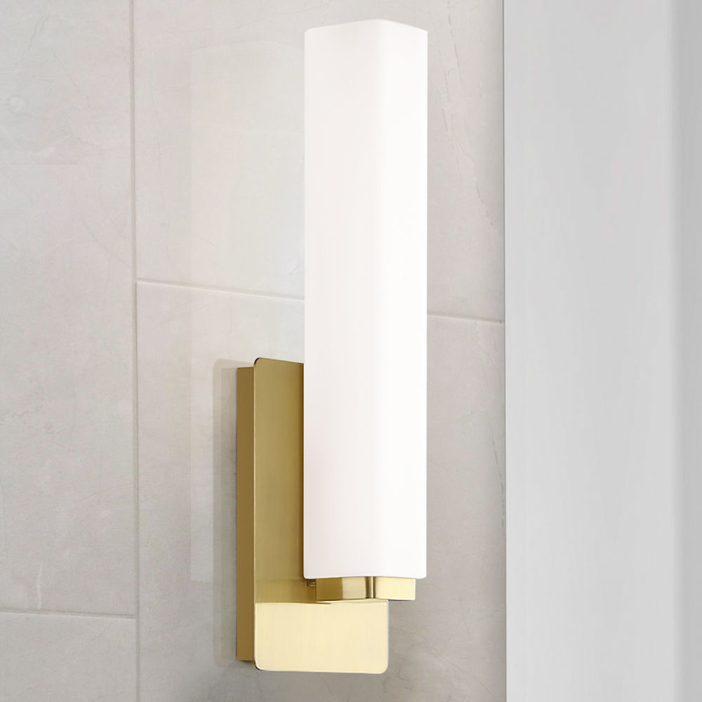 Vogue 11-Inch Brushed Brass LED Wall Sconce