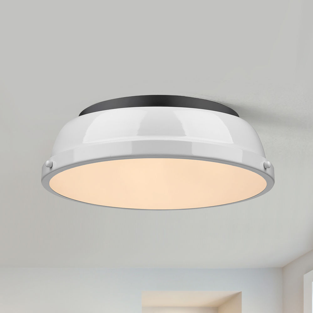 Transitional flush mount light
