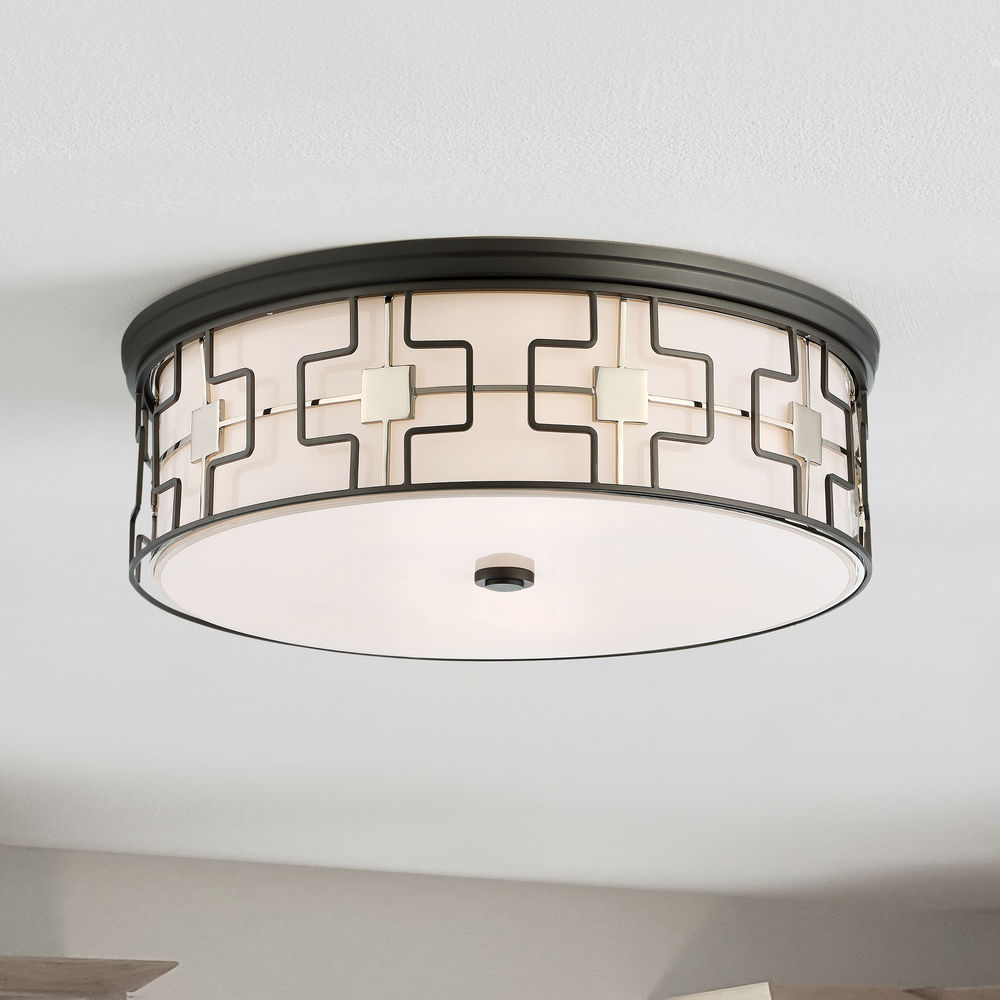 Transitional flush mount light