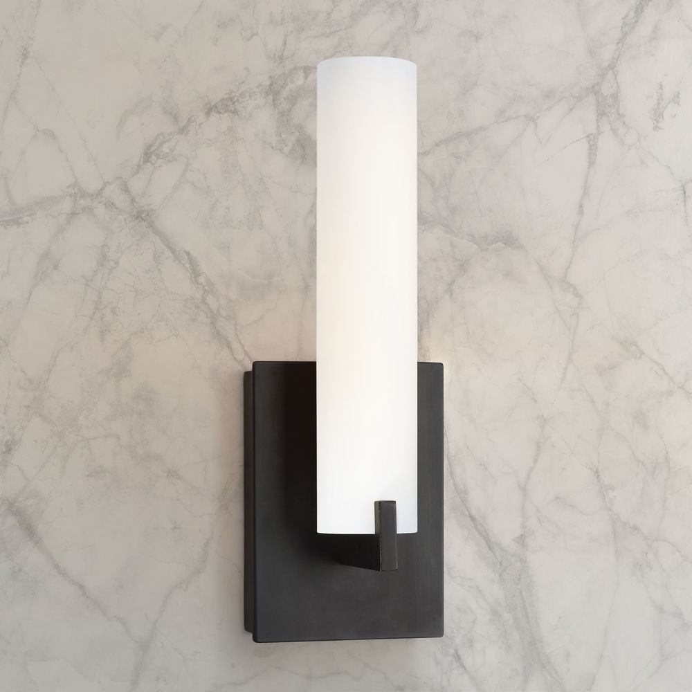Tube LED sconce